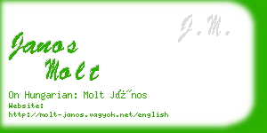 janos molt business card